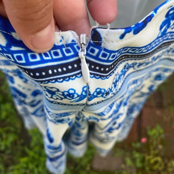 L’atiste By Amy Blue Floral Dress Size XL - Picture 6 of 7